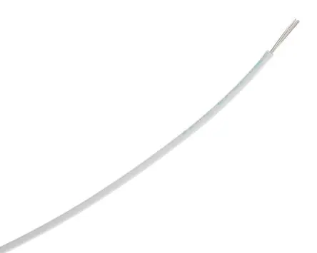 Produktfoto 1 von TE Connectivity M22759 Schaltdraht, 18 AWG 100 m Weiß Ø 1.52 mm 19 Litzen Ethylen-Tetrafluorethylen