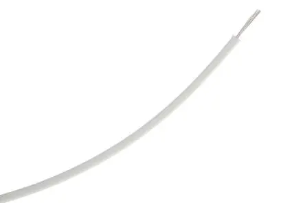 Produktfoto 1 von TE Connectivity M81044 Schaltdraht, 12 AWG 100 m Weiß Ø 2.74 mm 37 Litzen Polyalkene