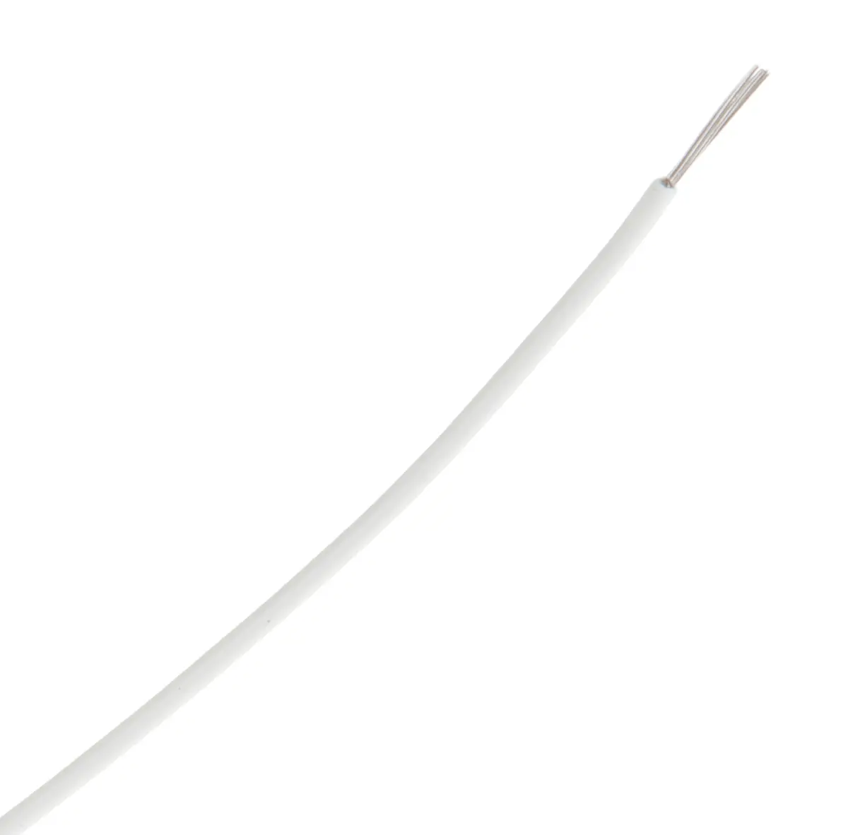 Produktfoto 1 von TE Connectivity Einzeladerleitung 0,5 mm², 20 AWG 100m Weiß ETFE isoliert Ø 1.47mm 19 / 32 AWG Litzen MIL-W-22759