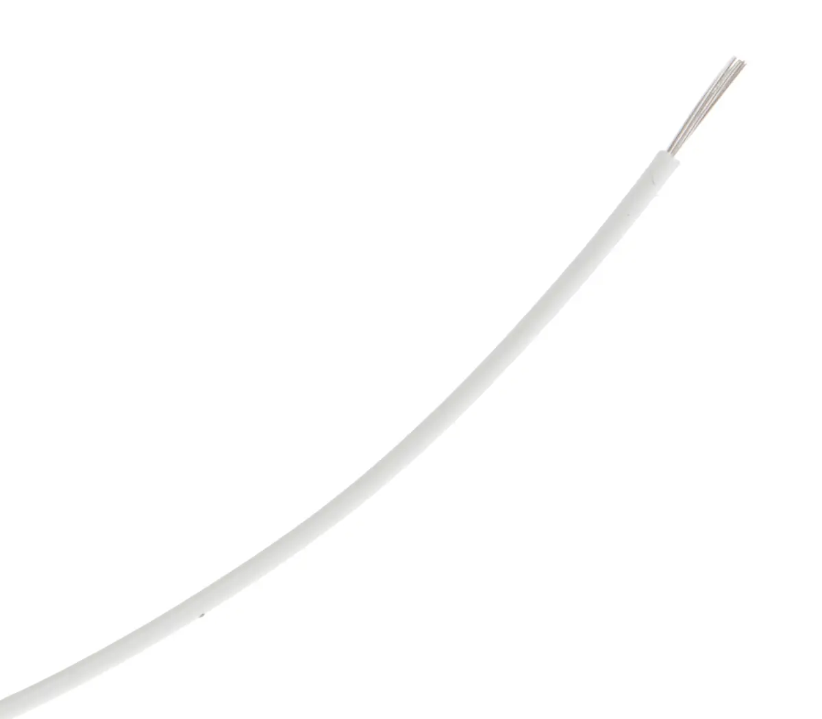 Produktfoto 1 von TE Connectivity Einzeladerleitung 0,33 mm², 22 AWG 100m Weiß ETFE isoliert Ø 1.27mm 19 / 34 AWG Litzen MIL-W-22759