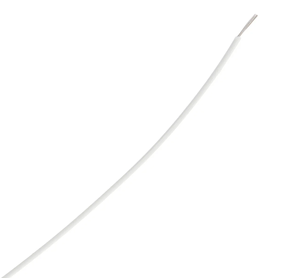 Produktfoto 1 von TE Connectivity Einzeladerleitung 0,22 mm², 24 AWG 100m Weiß ETFE isoliert Ø 1.14mm 19 / 36 AWG Litzen MIL-W-22759