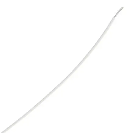Produktfoto 1 von TE Connectivity M22759 Schaltdraht, 24 AWG 100 m Weiß Ø 1.14 mm 19 Litzen Ethylen-Tetrafluorethylen