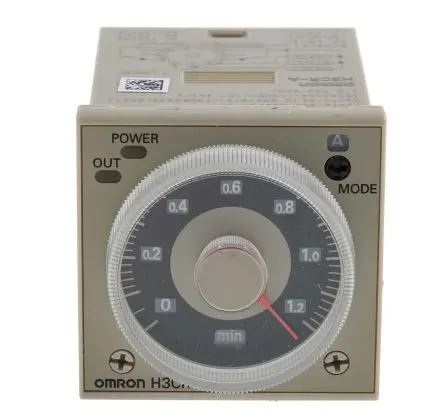 Produktfoto 1 von Omron H3CR Zeitrelais, DIN-Hutschiene 125 V dc 24V ac, 48 V ac, 0.05 s to 300 h, 2 Kont. Multifunktion, 2-poliger