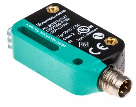 Pepperl + Fuchs OBD1000 Kubisch Optischer Sensor, Diffus, NPN/PNP Ausgang, 4-poliger M8-Steckverbinder