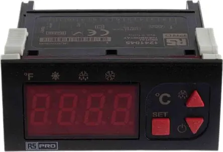 RS PRO RS PRO Ein-Aus-Temperaturregler Frontplattenmontage 1, 1 x Relais Ausgang/ NTC Eingang 253V ac