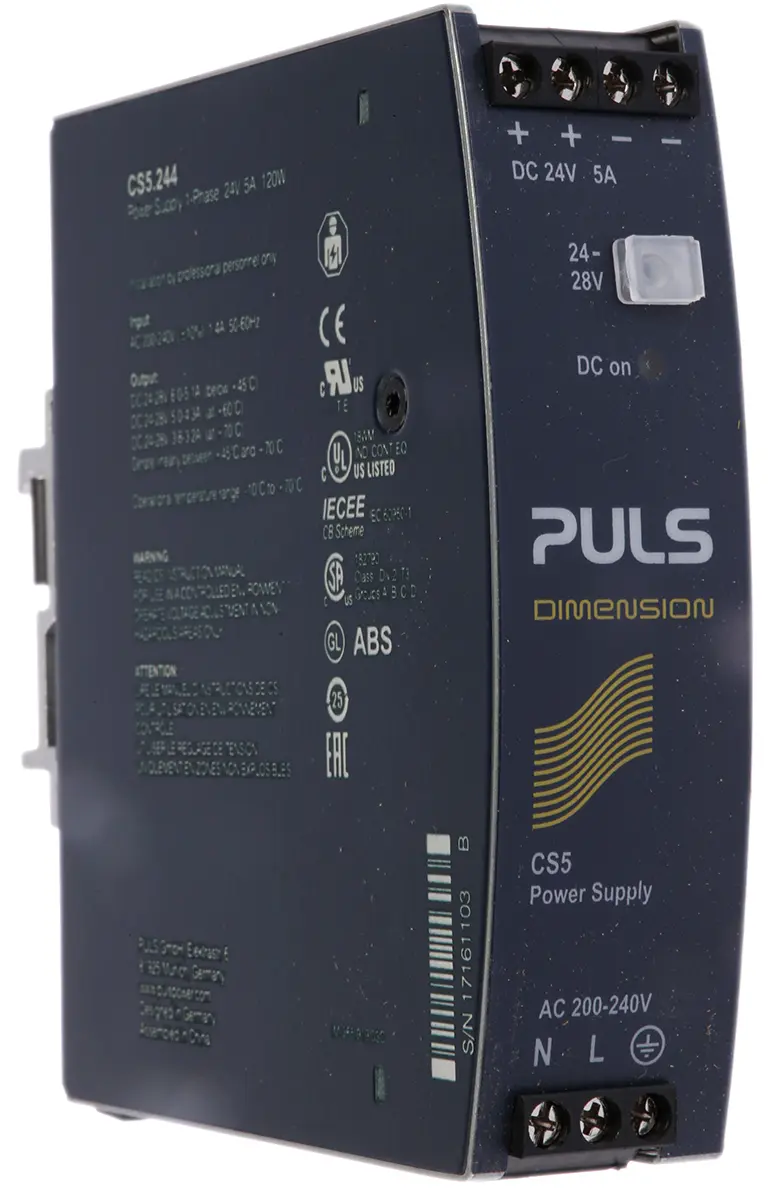 Produktfoto 1 von PULS C DIN-Schienen Netzteil Getaktet 24V dc / 5A 120W 230V ac