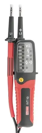Produktfoto 1 von RS PRO IVT-10 LED Spannungsprüfer, 750V ac/dc max. Durchgangsprüfung Batterie Tensilica LX6