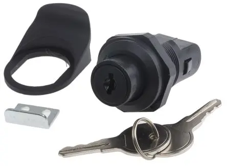 Produktfoto 1 von RS PRO, Schwarz Schrankschloss aus Polycarbonat, Mit Schlüssel, entsperrbar mit Schlüssel