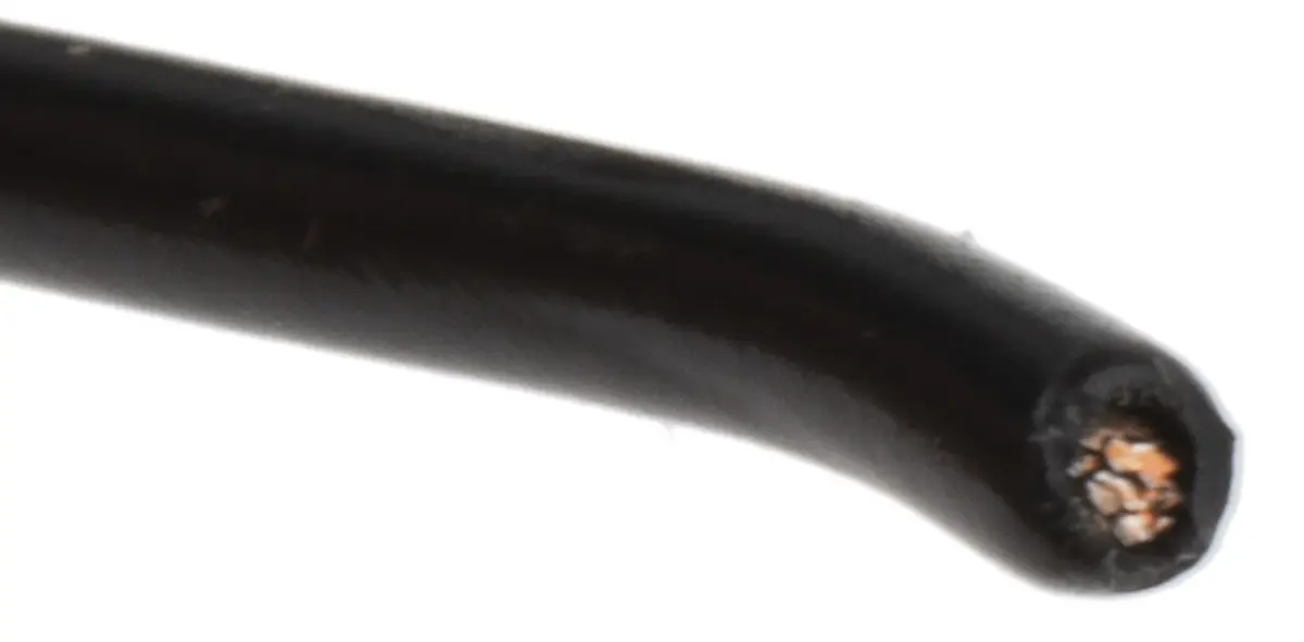 Produktfoto 1 von Alpha Wire Einzeladerleitung 0.81 mm², 18 AWG 304m Schwarz PVC isoliert Ø 2.01mm 16/0,25 mm Litzen UL1007