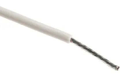 Produktfoto 1 von Alpha Wire Hookup Wire PVC Schaltdraht, 20 AWG 305 m Weiß Ø 1.75 mm 10 Litzen