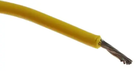 Produktfoto 1 von Alpha Wire Hookup Wire PVC Schaltdraht, 20 AWG 305 m Gelb Ø 1.75 mm 10 Litzen