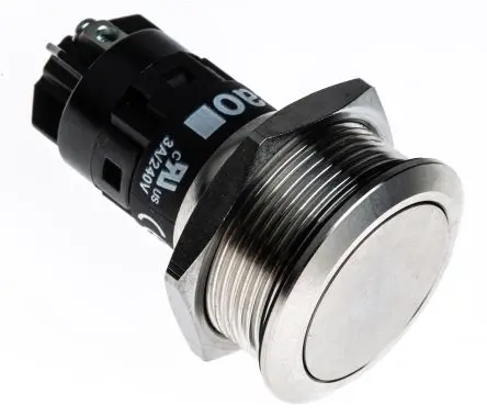 Produktfoto 1 von EAO 82 Druckschalter Tastend Panel Ø 22 mm, 1-poliger Umschalter / 3A 240 V dc 240 V ac, IP65, IP67