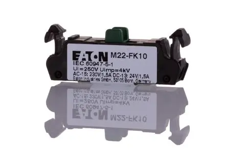Produktfoto 1 von Eaton RMQ Titan M22 Kontaktblock 1 Schließer 230 V ac, 24V dc Einsteckbar