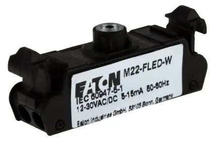 Produktfoto 1 von Eaton RMQ Titan M22 LED-Block Anzeigenblock LED Weiß beleuchtet 30V ac/dc Einsteckbar