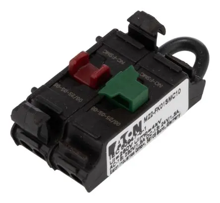 Produktfoto 1 von Eaton RMQ Titan M22 Kontaktblock 1 Schließer/1 Öffner 25V Steckklemme