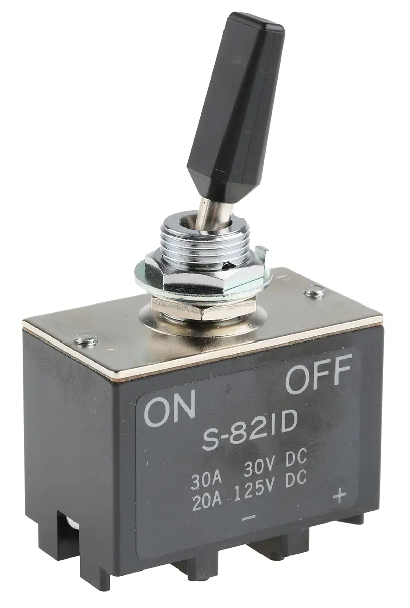 NKK Switches Tafelmontage Kippschalter 2-poliger Ein/Ausschalter Ein-Aus 30 A, Schraub