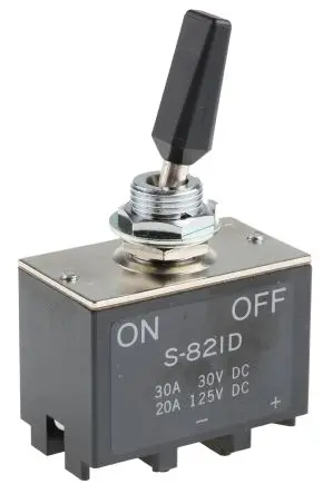NKK Switches Panel Kippschalter DPST, Ein-Aus, 30 V dc, 125 V ac, 30A, Schraube