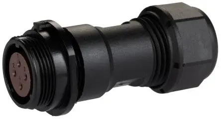 Produktfoto 1 von RS PRO SP17 17 mm Standard Rundsteckverbinder Stecker, Buchse 4-polig Stecker/Buchse 5A Kabel IP68