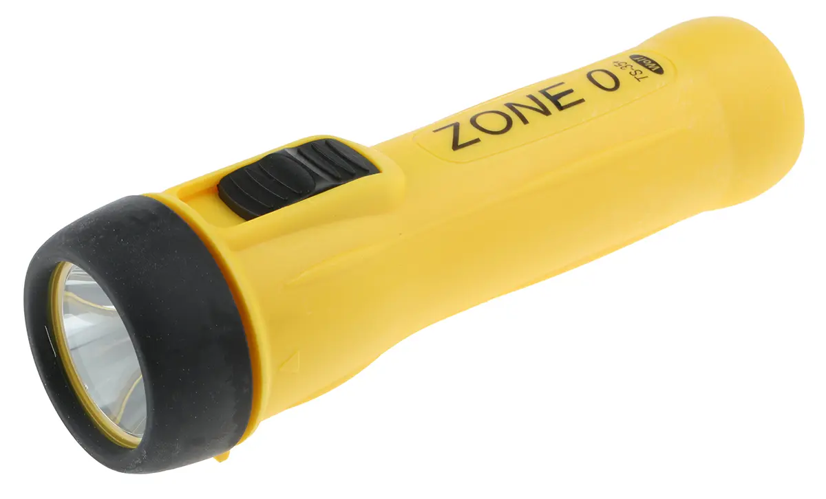 Produktfoto 1 von Wolf Safety Taschenlampe LED Gelb, 130 lm / TS-35+, 200 mm IECEx, ATEX-Zulassung