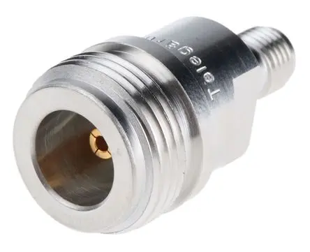 Produktfoto 1 von Telegärtner HF Adapter, 50 Ω, Gerade, 6Hz Buchse Buchse, Koaxial SMA