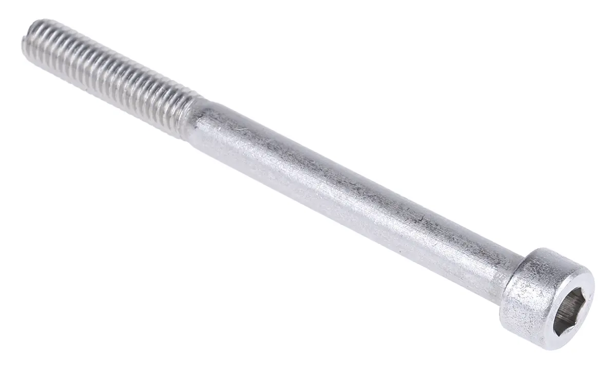 Produktfoto 1 von RS PRO Zylinderkopf Innensechskantschraube, Edelstahl A2, M6 x 1mm, 70mm