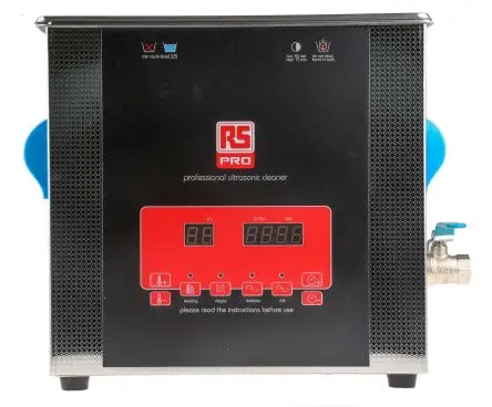 Produktfoto 1 von RS PRO Edelstahl Ultraschallreiniger 9L, 300 W, 300 mm x 240mm x 150 mm