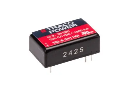 TRACOPOWER TEL 8WI DC/DC Konverter, 5V dc OUT 1600 mA Leiterplattenmontage 36V dc 1.5 kV dc 8 W -40 °C 80 °C