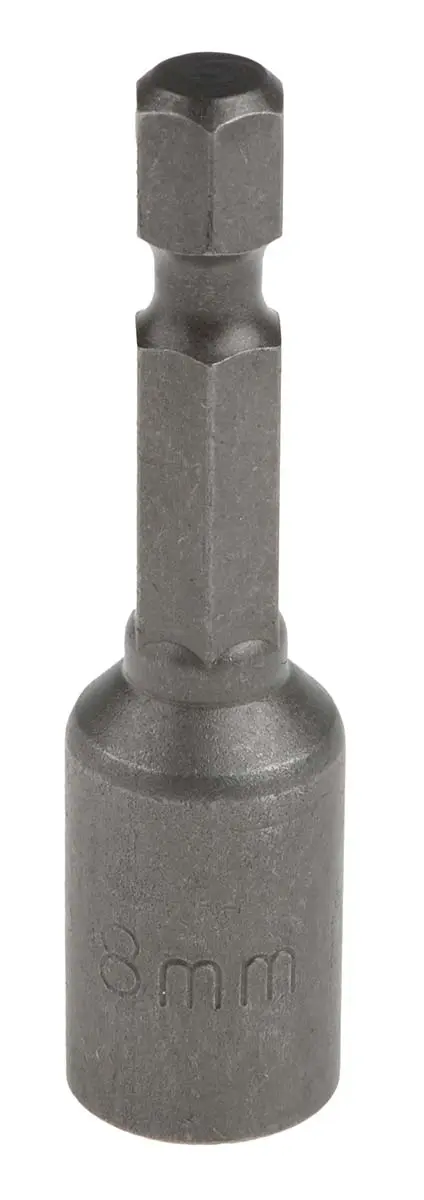 Produktfoto 1 von RS PRO 6.35 mm 8 mm Innensechskant Schraubbit, Sechskant Magnet, 1-teilig, 50 mm