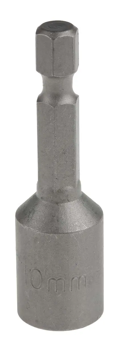 Produktfoto 1 von RS PRO 6.35 mm 10 mm Innensechskant Schraubbit, Sechskant Magnet, 1-teilig, 50 mm