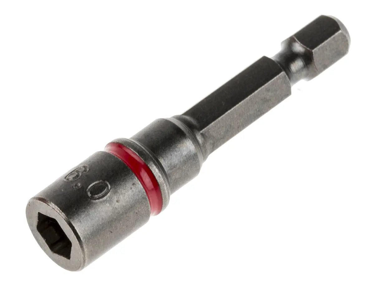 Produktfoto 1 von RS PRO 6.35 mm 6 mm Innensechskant Schraubbit Magnet, 1-teilig, 50 mm