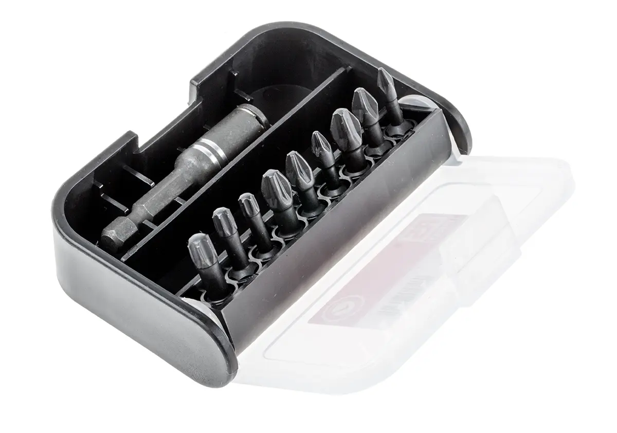 Produktfoto 1 von RS PRO Innensechsrund, Phillips, Pozidriv Schlag Edelstahl 1/4 in PH2, PH3, PZ1, PZ2, PZ3, T20, T25, T30, Länge 25 mm,