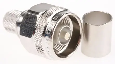 Produktfoto 1 von Telegärtner N Stecker Koaxialsteckverbinder N-Steckverbinder, Kabel, für RG214/U-Kabel, 50 Ω Crimpbefestigung, Standard,