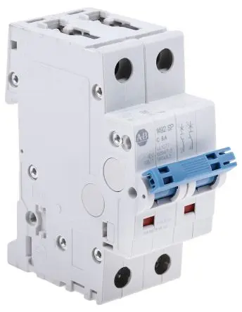 Produktfoto 1 von Allen Bradley 1492-SPM Miniaturüberlastschalter Typ C, Pol 2-polig 6A 480V ac, Abschaltvermögen 10 kA 96 V dc