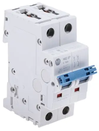 Produktfoto 1 von Allen Bradley 1492-SPM Miniaturüberlastschalter Typ C, Pol 2-polig 10A 480V ac, Abschaltvermögen 10 kA 96 V dc