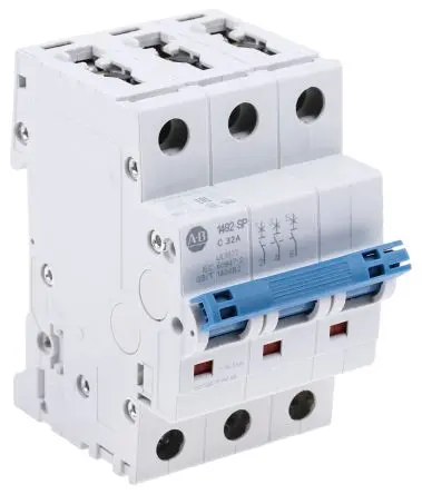 Produktfoto 1 von Allen Bradley 1492-SPM Miniaturüberlastschalter Typ C, Pol 3-polig 32A 480V ac, Abschaltvermögen 10 kA