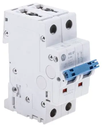 Produktfoto 1 von Allen Bradley 1492-SPM Miniaturüberlastschalter Typ D, Pol 2-polig 6A 480V ac, Abschaltvermögen 10 kA 96 V dc
