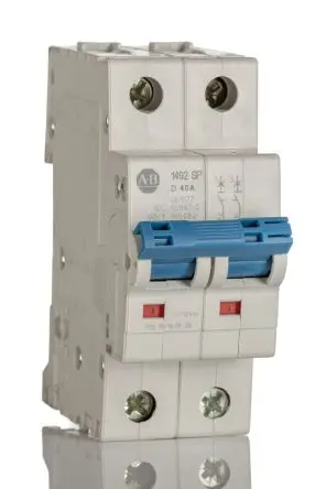 Produktfoto 1 von Allen Bradley 1492-SPM Miniaturüberlastschalter Typ D, Pol 2-polig 40A 480V ac, Abschaltvermögen 15 kA 1492-SPM 96 V dc