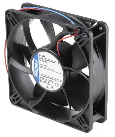 Produktfoto 1 von ebm-papst 4300 N - S-Panther Axiallüfter, Kugel, 24V dc / 10 W 0.12 A, 3150 U/min, 285 m³/h IP68 119 mm 32mm 32 mm