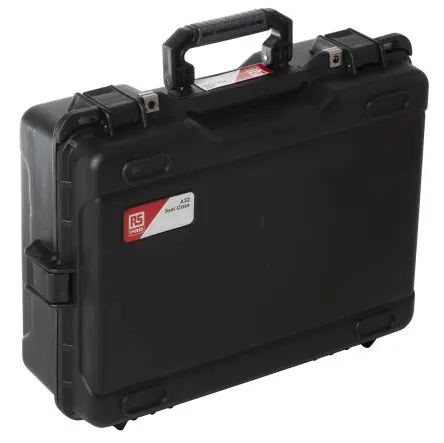 Produktfoto 1 von RS PRO Werkzeugkoffer Schwarz, L. 530 mm B. 180mm H. 400 mm, 5 kg, Vorhängeschloss