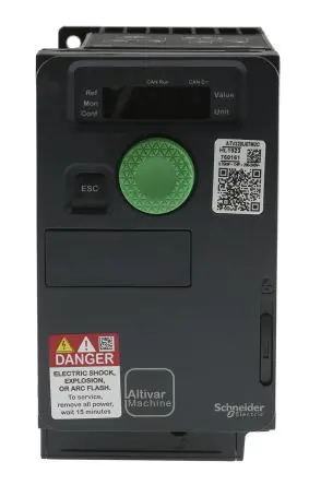 Produktfoto 1 von Schneider Electric ATV320 1-Phasen Antrieb mit regelbarer Drehzahl 0.75 kW 240V 4.8 A 0.1Hz, 599 Hz