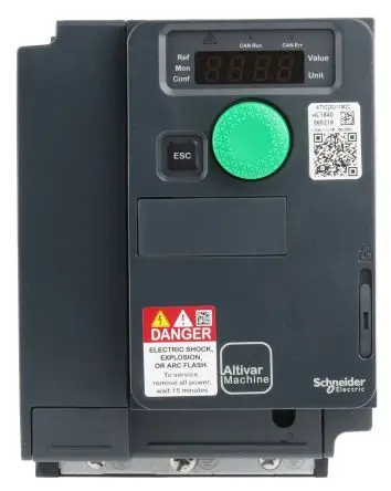 Produktfoto 1 von Schneider Electric ATV320 1-Phasen Antrieb mit regelbarer Drehzahl 1.1 kW 240V 6.9 A 0.1Hz, 599 Hz