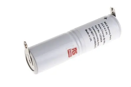 Produktfoto 1 von RS PRO NiCd Akkupack, 2-Zellen 2.4 V / 4 Ah