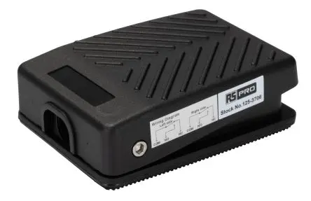 Produktfoto 1 von RS PRO Leichte Einsätze Fußschalter Tastend, 2-poliger Wechsler Glasfaserverstärkter Kunststoff, 15A 250 V ac, IP20