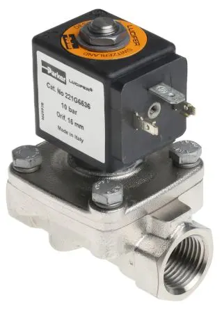 Produktfoto 1 von Parker 221G6536-2995-481865C2, 2 Magnetventil 24V dc, Öffner 1/2 in G