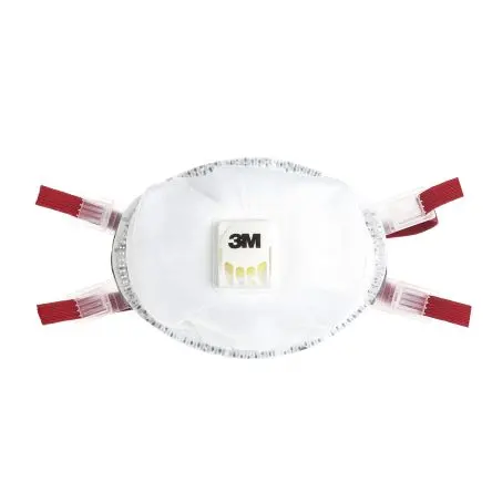 Produktfoto 1 von 3M 8000 Einweggesichtsmaske mit Ventil FFP3 EN 149:2001 + A1:2009 Weiß 5 pro Paket Stück