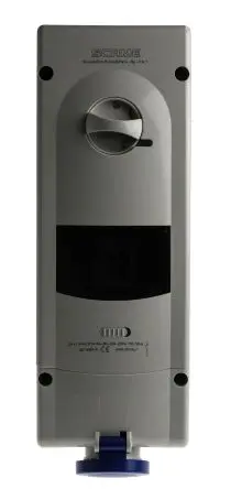 Produktfoto 1 von Scame 567 CEE Steckvorrichtung Überspannungsschutz, Buchse Blau Gerade 2+E 6 h 16A, 230V, IP44