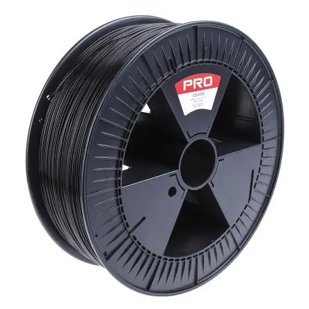 Produktfoto 1 von RS PRO PLA 3D-Drucker Filament zur Verwendung mit Gängige Desktop-3D-Drucker, Schwarz, 1.75 mm, Fused Deposition