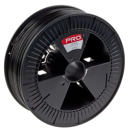 Produktfoto 1 von RS PRO PLA 3D-Drucker Filament zur Verwendung mit Gängige Desktop-3D-Drucker, Schwarz, 2.85 mm, Fused Deposition