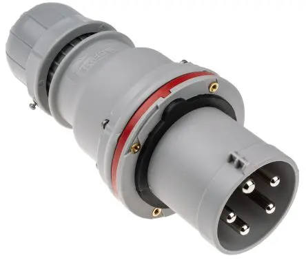 Produktfoto 1 von Scame Optima Leistungssteckverbinder Rot 3P+N+PE, 415V, Kabel Gerade IP44 63A
