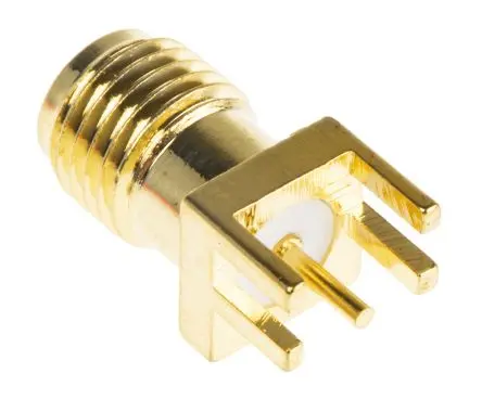 Produktfoto 1 von RF Solutions CON Buchse Koaxialsteckverbinder SMA-Steckverbinder, Kante, 50 Ω Lot, Standard, Gerade